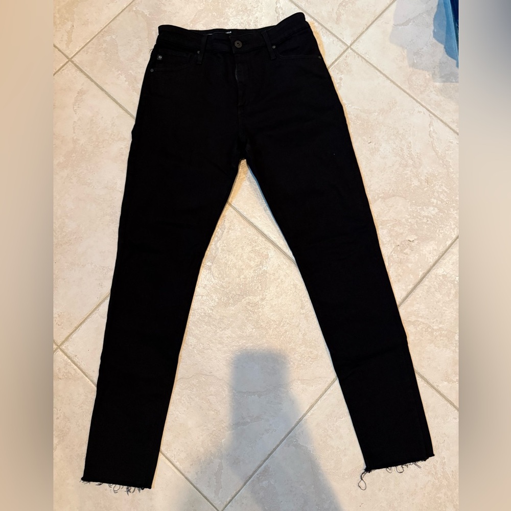 AG Farrah Black Skinny Jeans